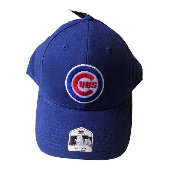 Fan Favorite NWT MLB Men’s Royal Chicago Cubs Club Logo Adjustable Hat - Picture 1 of 14